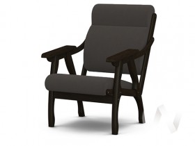 Кресло Вега-10 (венге лак/ULTRA GRAFIT) в Краснокаменске - krasnokamensk.katalogmebeli.com | фото