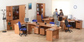 Мебель для персонала Альфа 61 Ольха в Краснокаменске - krasnokamensk.katalogmebeli.com | фото